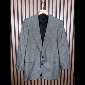 Rick Pallack Blazer 36L Mens Gray 2 Button Sport Suit Jacket 100% Wool